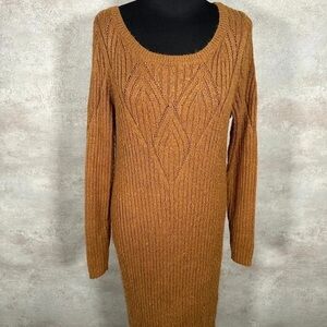 RW&CO. Warm Brown Knit Sweater